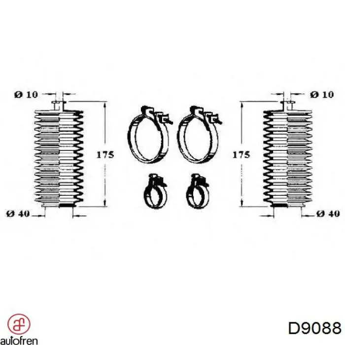 Comprar 406613 Peugeot/Citroen Guardapolvo de dirección izquierdo (cremallera)