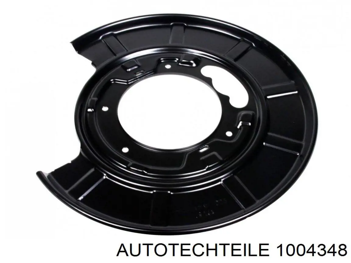 100 4348 Autotechteile chapa protectora contra salpicaduras, disco de freno trasero izquierdo
