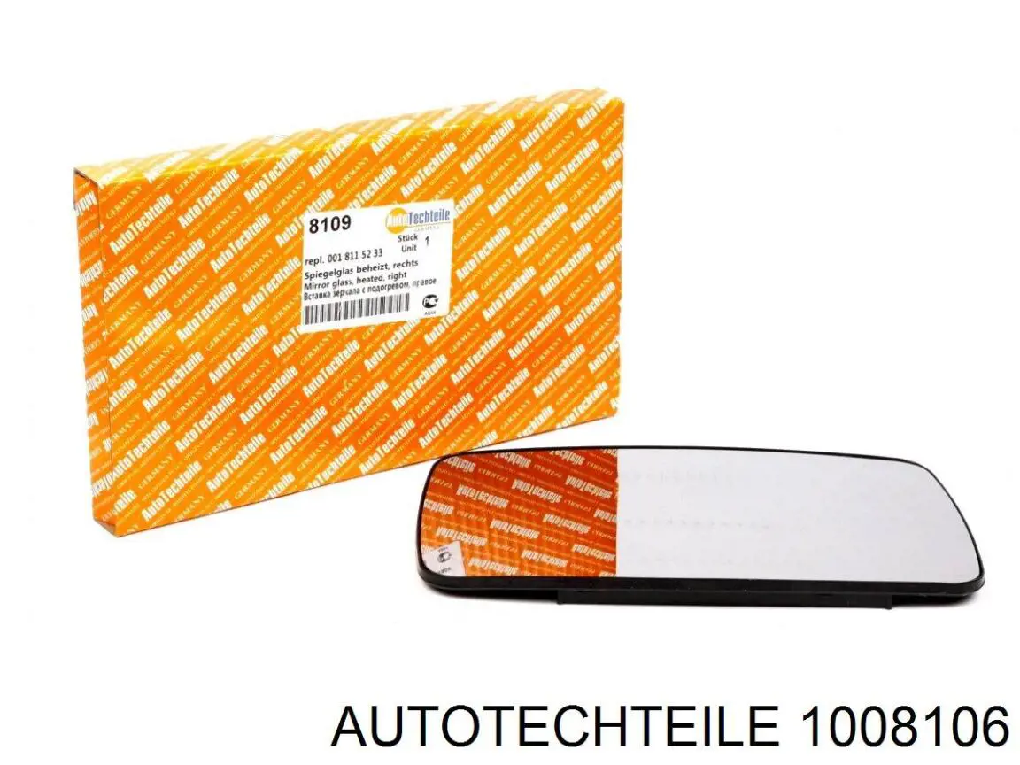 100 8106 Autotechteile cristal de espejo retrovisor exterior izquierdo