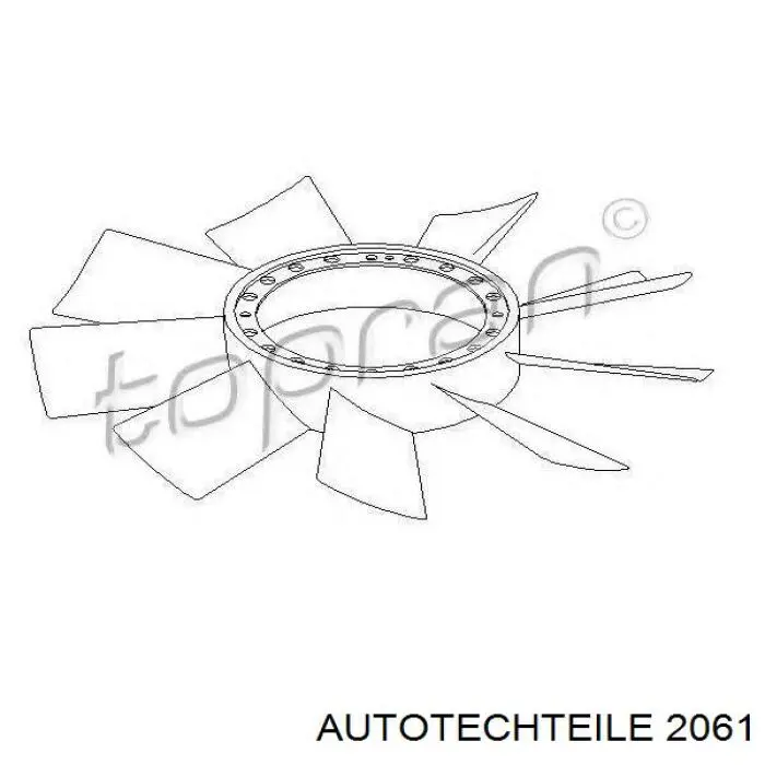 2061 Autotechteile rodete ventilador, refrigeración de motor