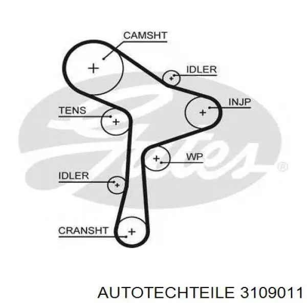Tensor de la correa de distribución Autotechteile 3109011 precio, desde 34,20 EUR