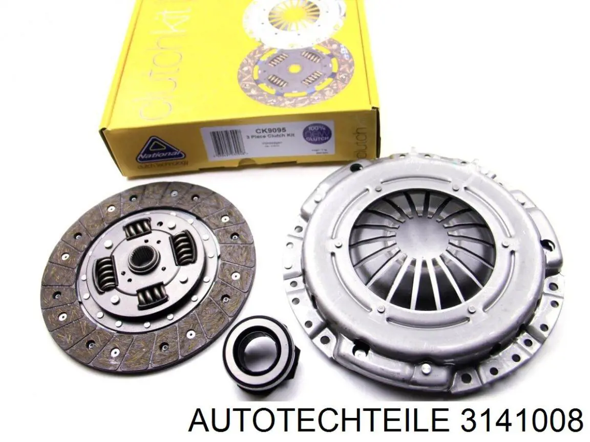 314 1008 Autotechteile kit de embrague (3 partes)