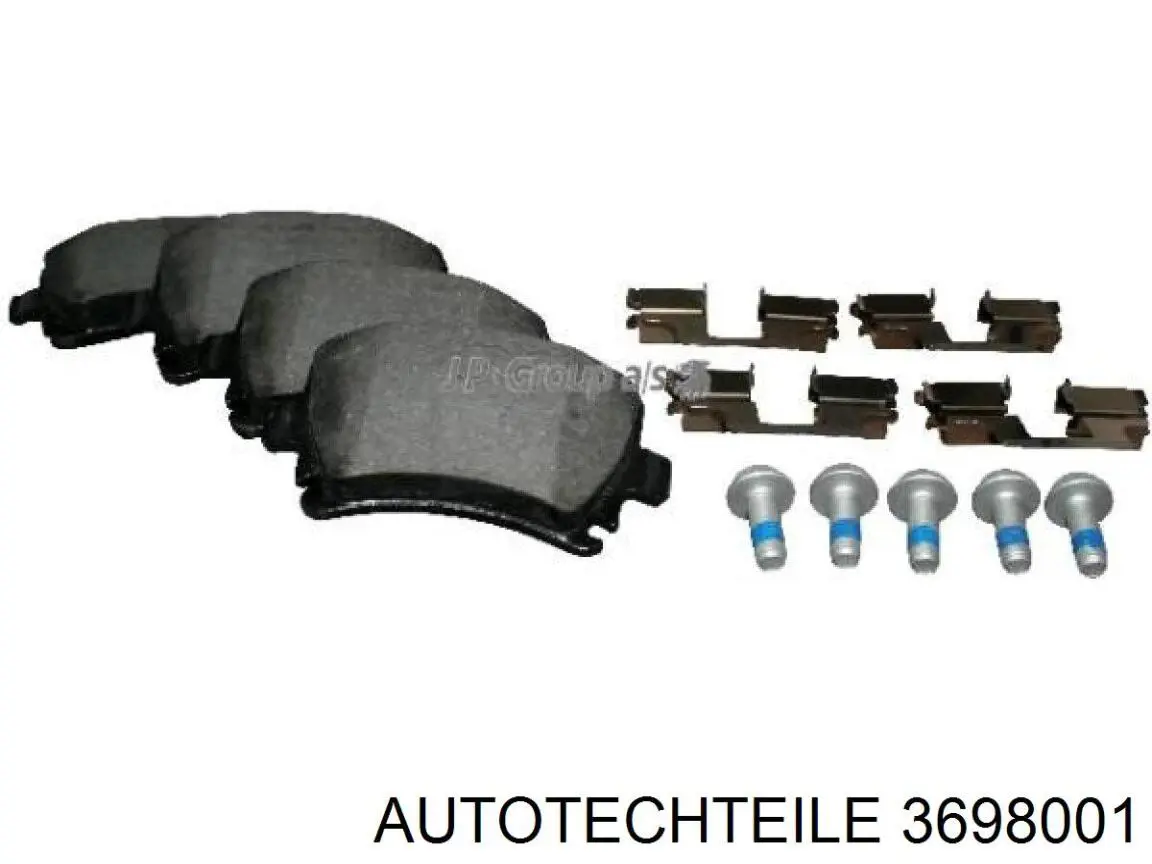 3698001 Autotechteile pastillas de freno traseras