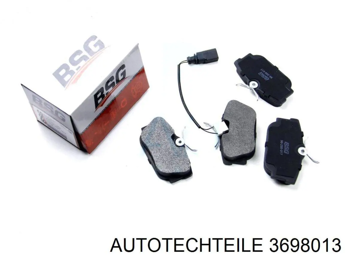 369 8013 Autotechteile pastillas de freno traseras