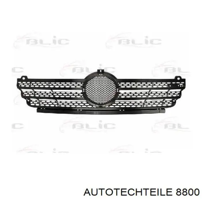 506406 Polcar Moldura inferior de la parrilla del radiador