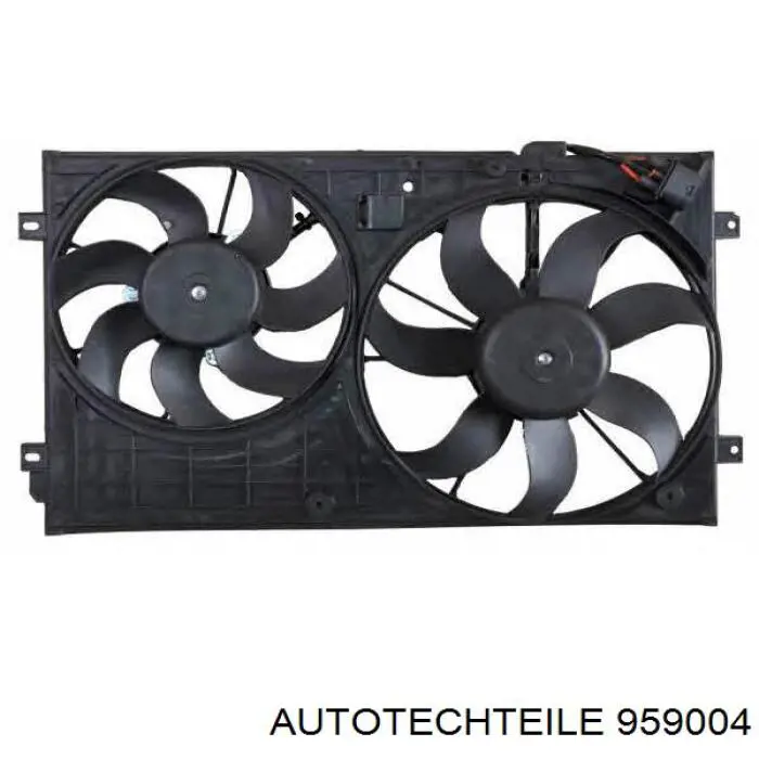 959004 Autotechteile ventilador (rodete +motor refrigeración del motor con electromotor, izquierdo)