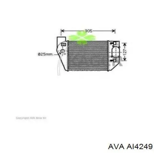 AI4249 AVA radiador de aire de admisión