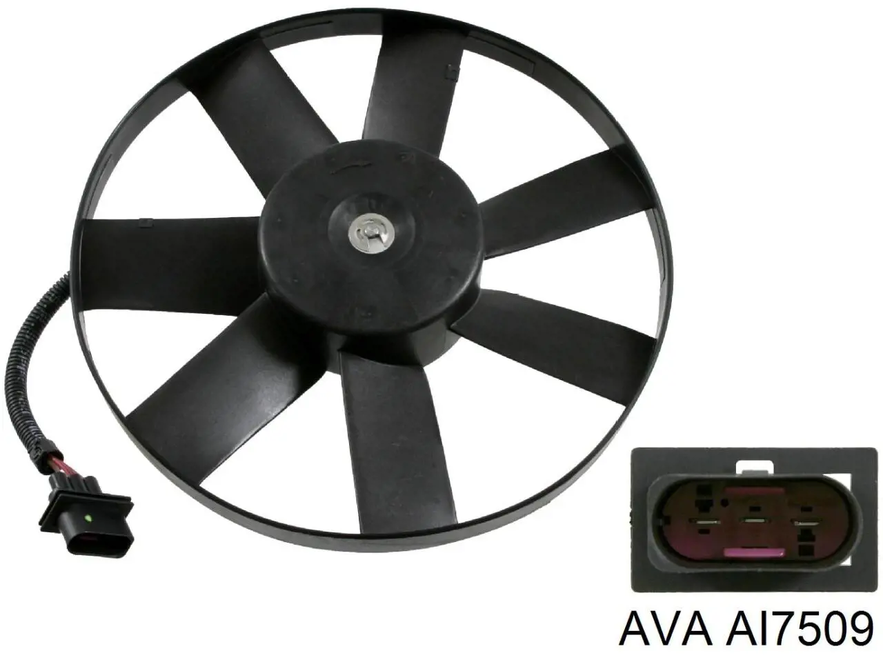 AI7509 AVA ventilador (rodete +motor refrigeración del motor con electromotor completo)