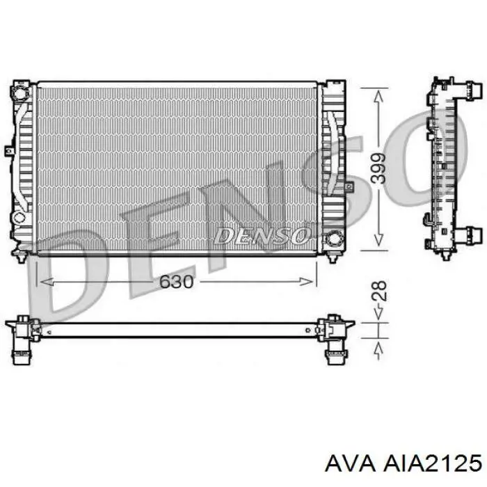 AIA2125 AVA radiador