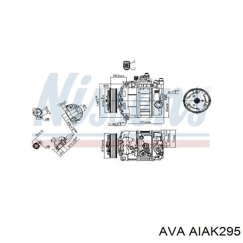 Compresor ac AVA AIAK295 precio, desde 136,49 EUR