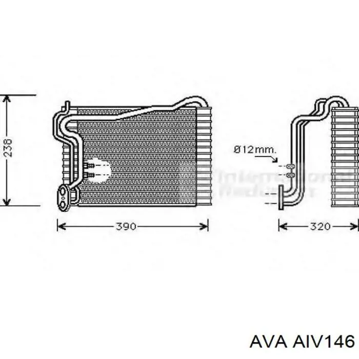 Evaporador de aire acondicionado para Audi 80 8C2