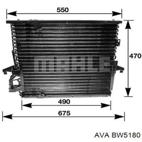 BW5180 AVA condensador aire acondicionado