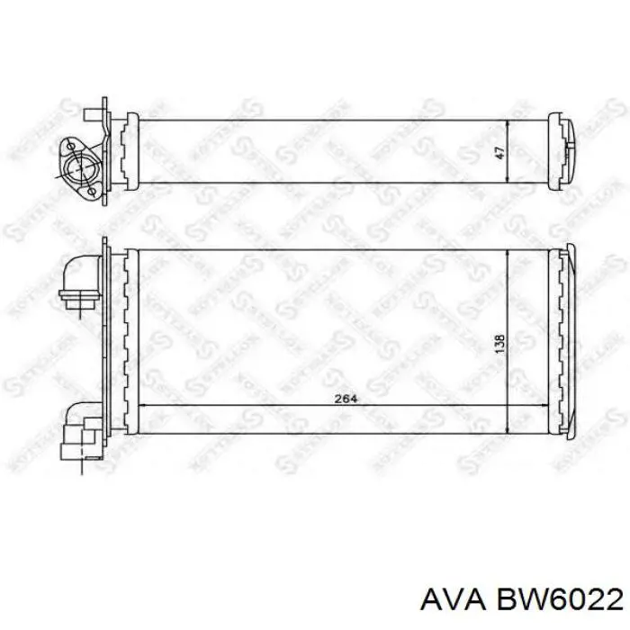 BW6022 AVA radiador de calefacción
