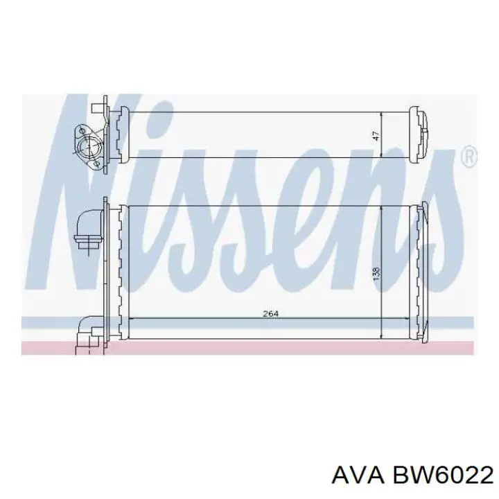 Comprar BW6022 AVA Radiador calefacción