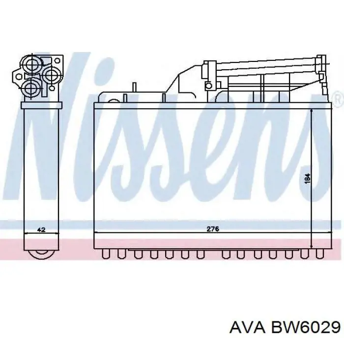 BW6029 AVA radiador de calefacción