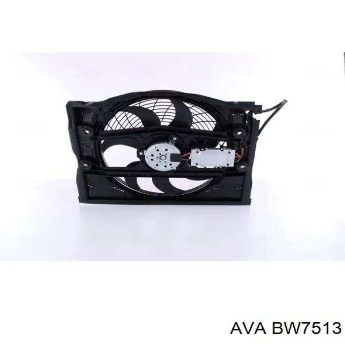 BW7513 AVA difusor de radiador, ventilador de refrigeración, condensador del aire acondicionado, completo con motor y rodete
