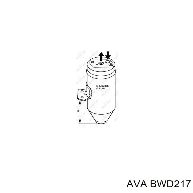 BWD217 AVA receptor-secador del aire acondicionado