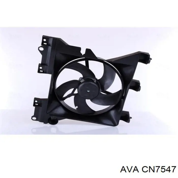 CN7547 AVA difusor de radiador, ventilador de refrigeración, condensador del aire acondicionado, completo con motor y rodete