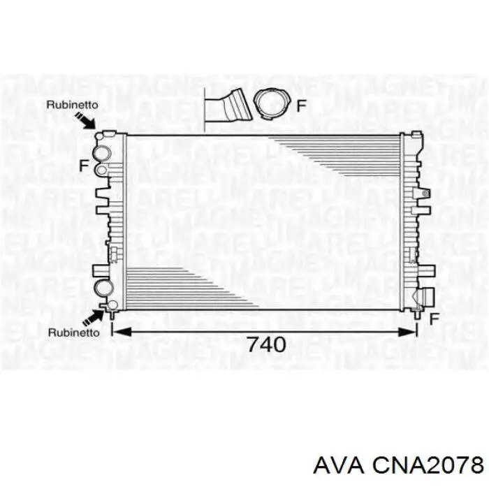 CNA2078 AVA radiador