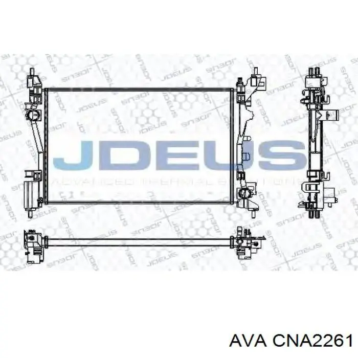 CNA2261 AVA radiador refrigeración del motor