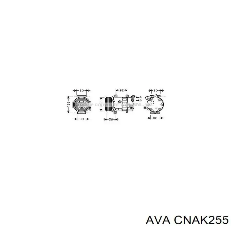 CNAK255 AVA compresor de aire acondicionado