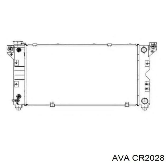 CR2028 AVA radiador refrigeración del motor