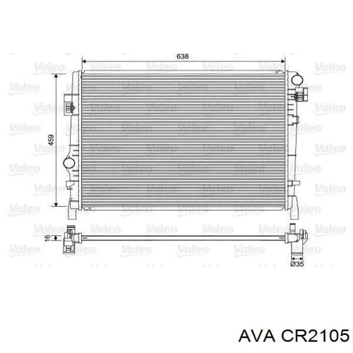 CR2105 AVA radiador