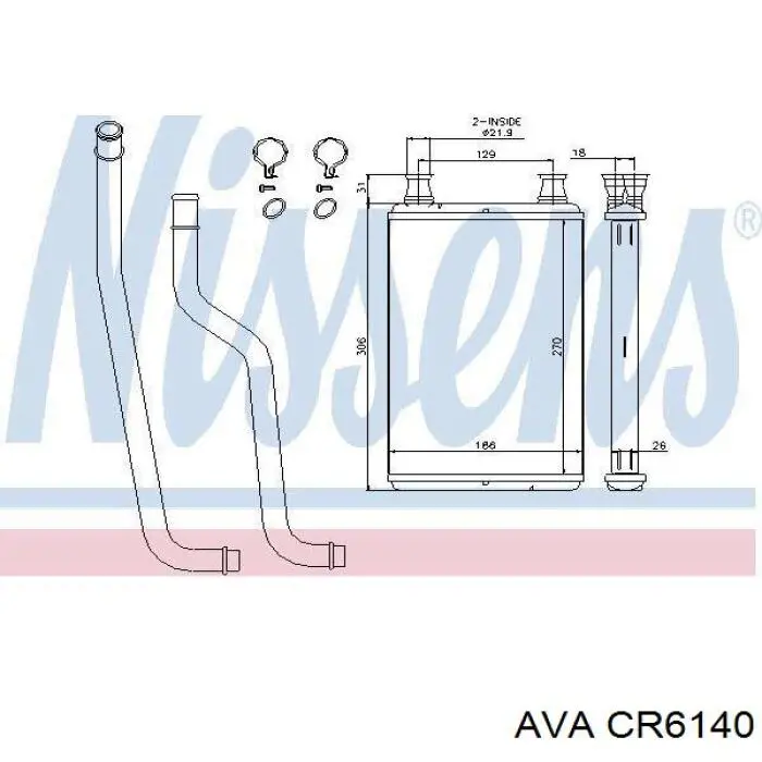 Comprar 05191347AB Chrysler Radiador calefacción