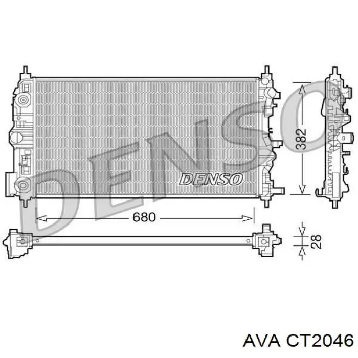 Radiador de água Koyorad PL312713