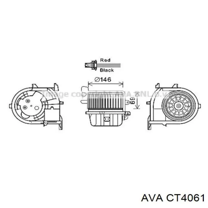 CT4061 AVA radiador de aire de admisión