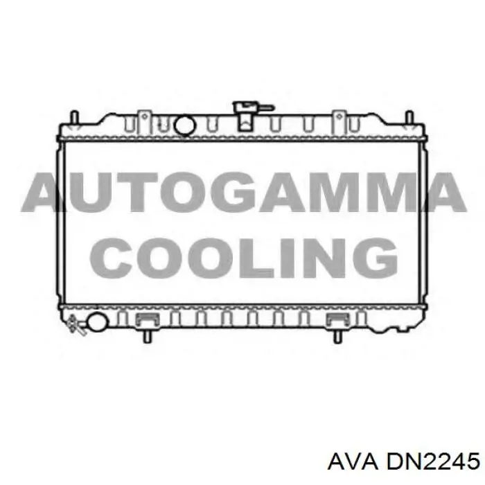 DN2245 AVA radiador refrigeración del motor