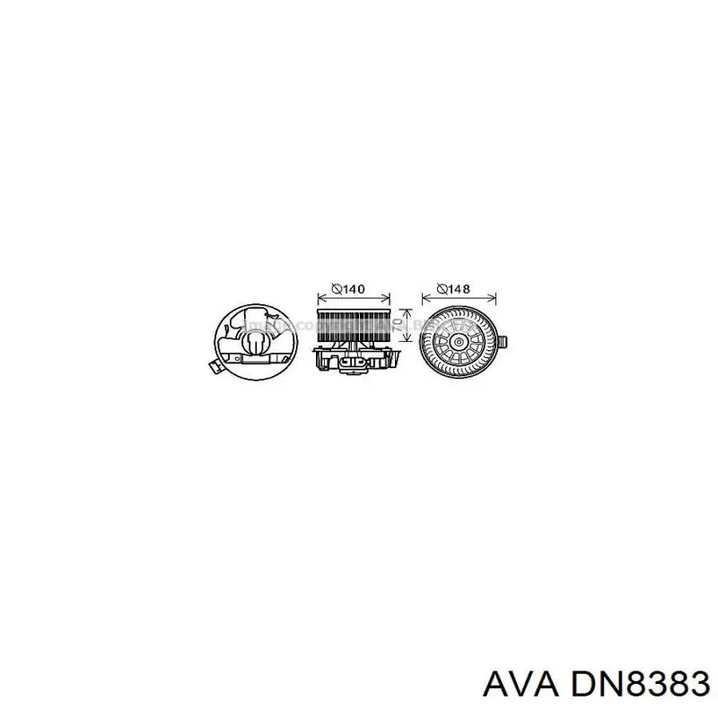 DN8383 AVA motor eléctrico, ventilador habitáculo