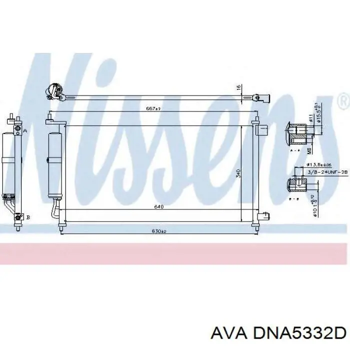 DNA5332D AVA condensador aire acondicionado