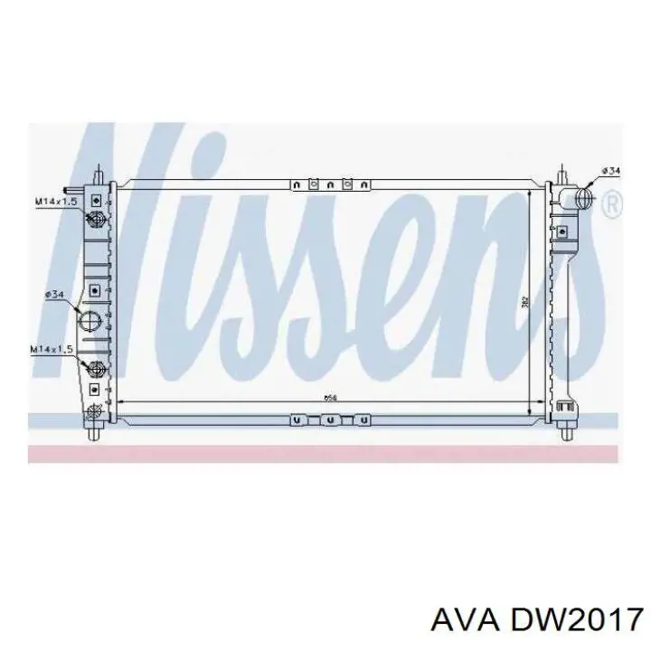 DW2017 AVA radiador