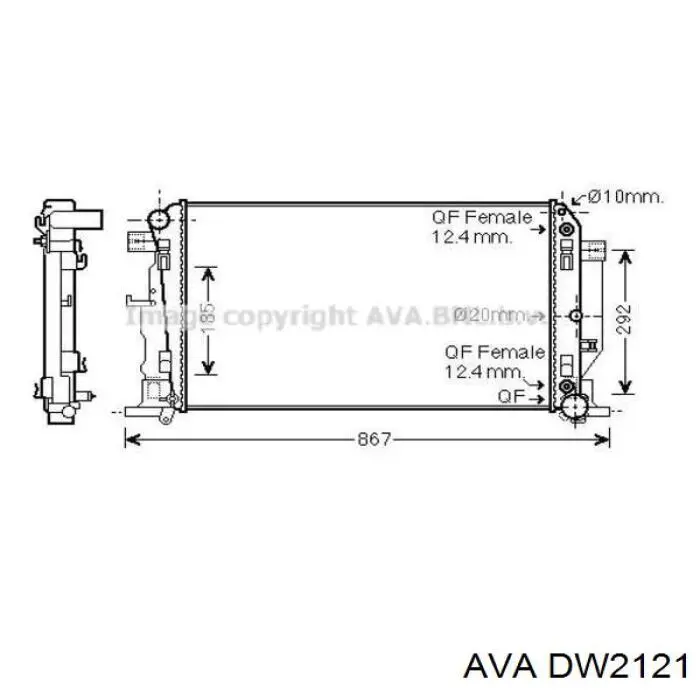 2131008251 China radiador refrigeración del motor