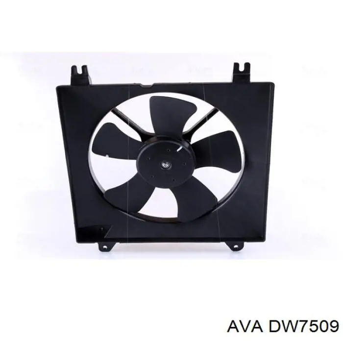 DW7509 AVA difusor de radiador, ventilador de refrigeración, condensador del aire acondicionado, completo con motor y rodete