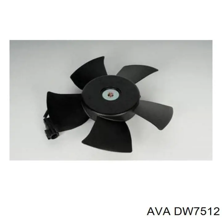 DW7512 AVA difusor de radiador, aire acondicionado, completo con motor y rodete