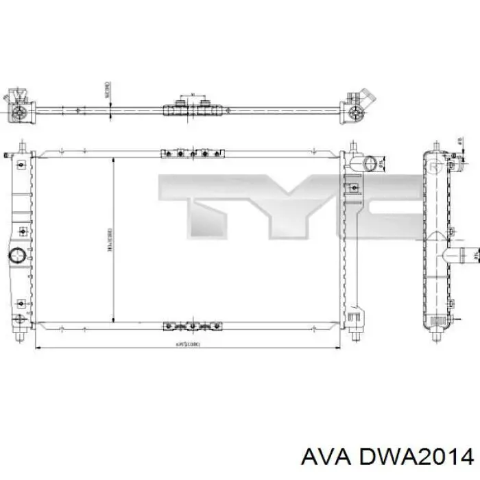 Comprar DWA2014 AVA Radiador de auto