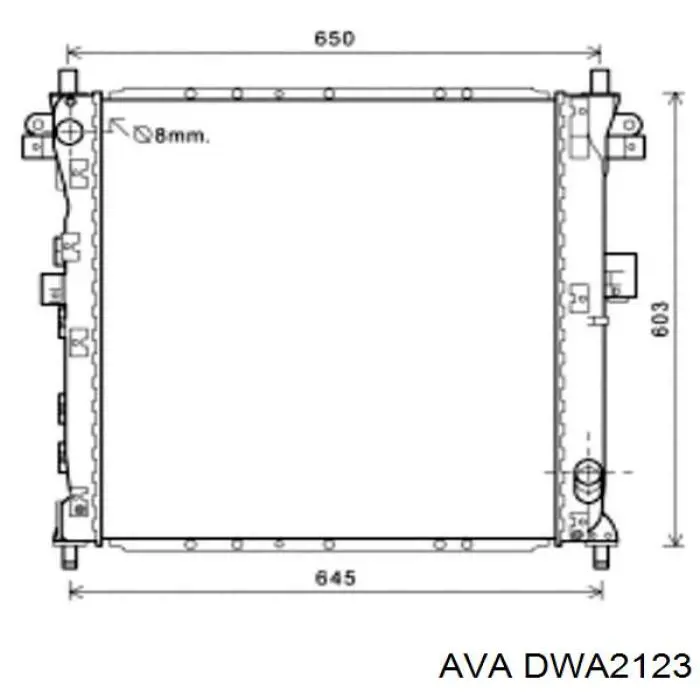 Comprar DWA2123 AVA Radiador de auto