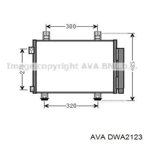 Água radiador AVA DWA2123 precio, desde 125,35 EUR