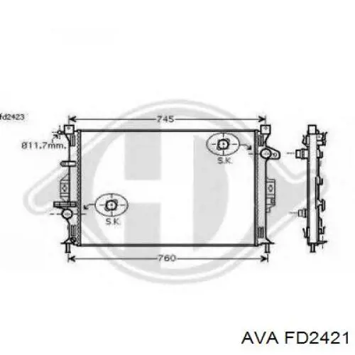 FD2421 AVA radiador