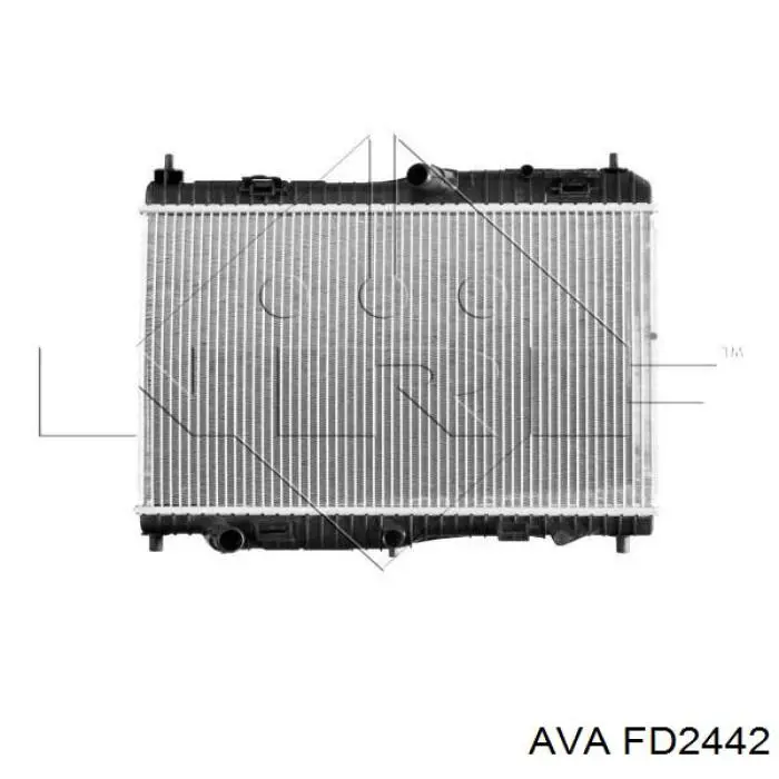 FD2442 AVA radiador refrigeración del motor