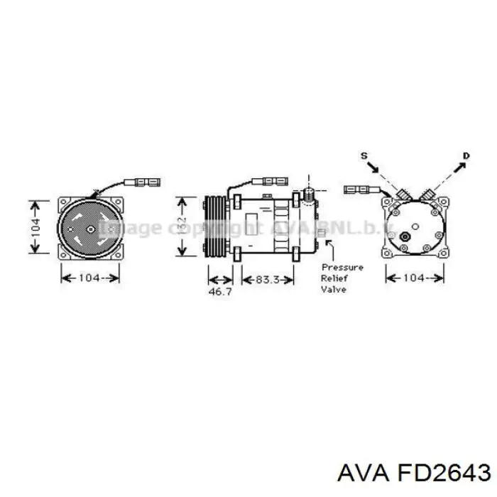 Radiador de água Ford 2439725