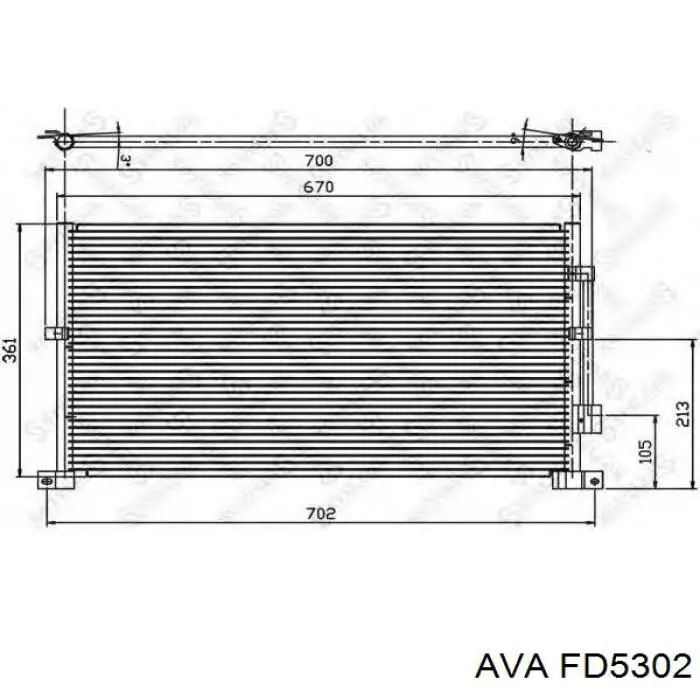 FD5302 AVA condensador aire acondicionado