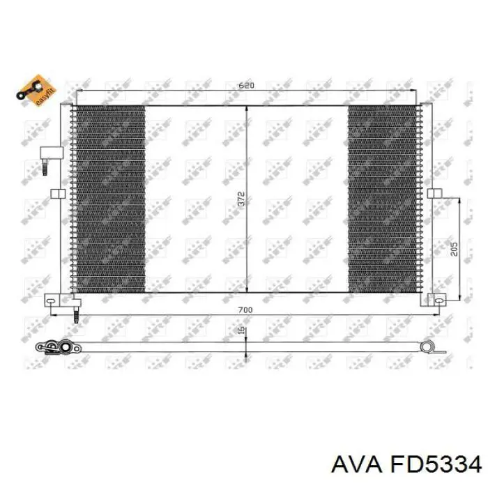 FD5334 AVA condensador aire acondicionado