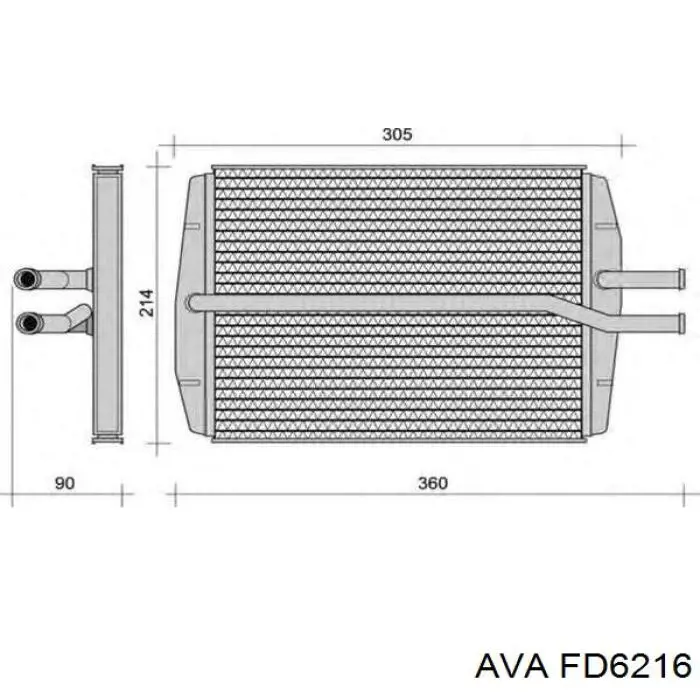 FD6216 AVA radiador de calefacción