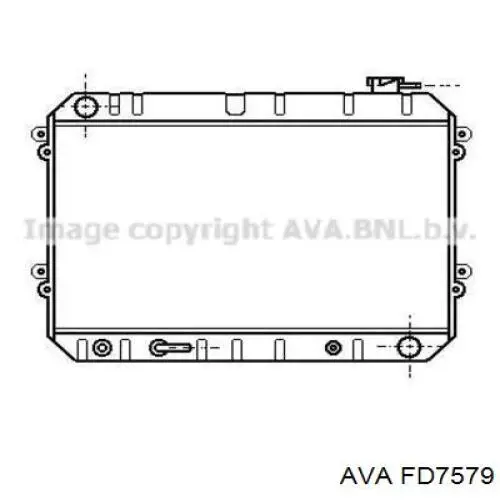 FD7579 AVA Ventilador de refrigeración del motor