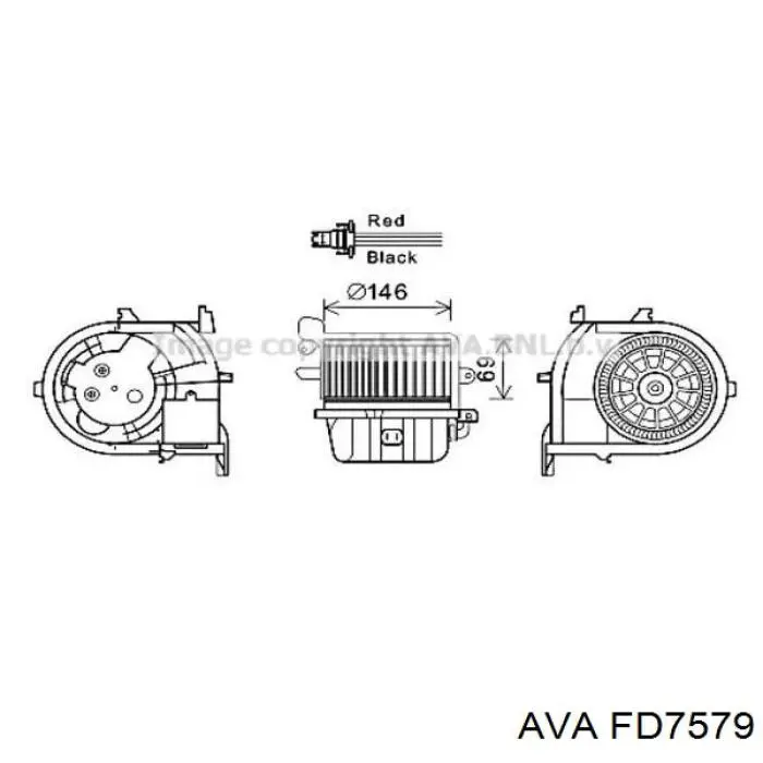 Ventilador, refrigeración motor AVA FD7579 precio, desde 216,35 EUR