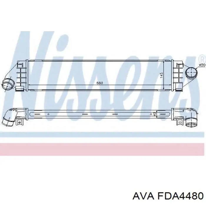 FDA4480 AVA radiador de aire de admisión