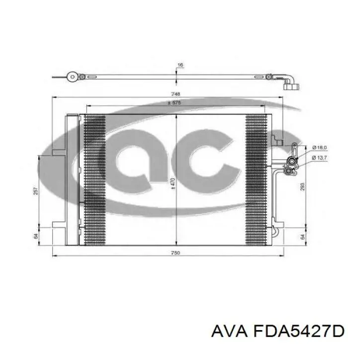 Condensador aire acondicionado Ford Mondeo 4 CA2
